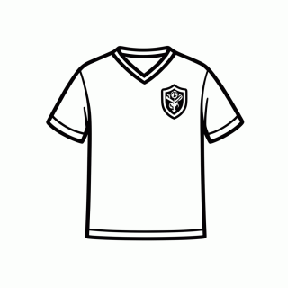 Camisa Reserva da Turquia para colorir