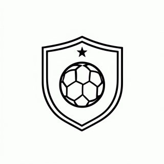 Escudo da Seleção da Turquia para colorir