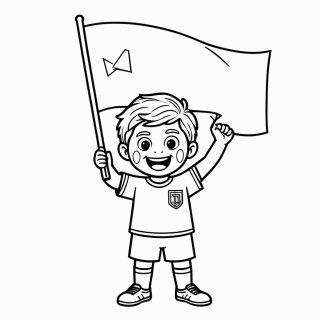 Torcedor da Turquia para colorir