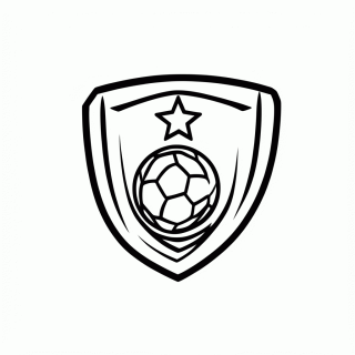 Escudo da Seleção do Uzbequistão para colorir