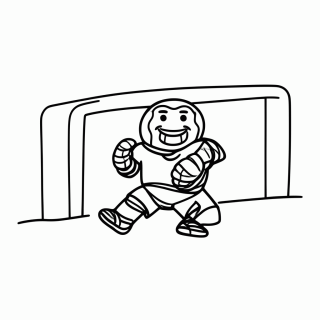 Goleiro do Uzbequistão para colorir