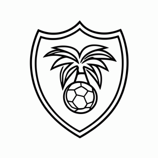 Símbolo da Seleção da Arábia Saudita para colorir