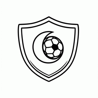Símbolo da Seleção da Argélia para colorir