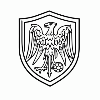 Símbolo da Seleção da Áustria para colorir