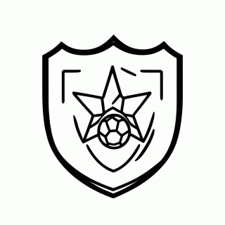 Símbolo da Seleção de Gana para colorir