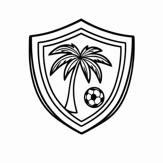 Símbolo da Seleção do Haiti para colorir