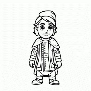 Aragorn Rei Rangers para colorir