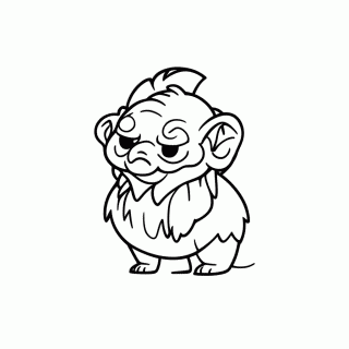 Gollum Criatura Precioso para colorir