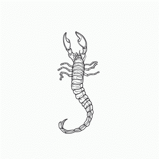 Escorpiao para colorir