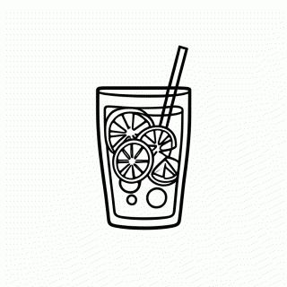 Caipirinha para colorir