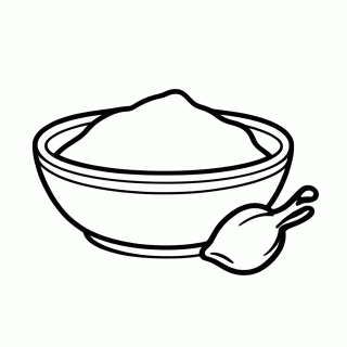 Farinha De Mandioca para colorir