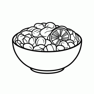 Feijoada para colorir