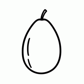 Fruta Cupuacu para colorir