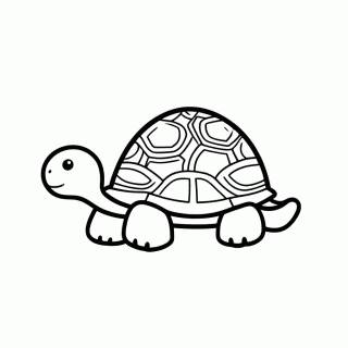 Jabuti De Pe para colorir