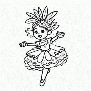 Samba No Pe para colorir
