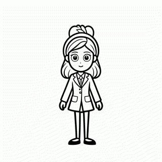 Anya Forger Classica — Spy x Family para Colorir