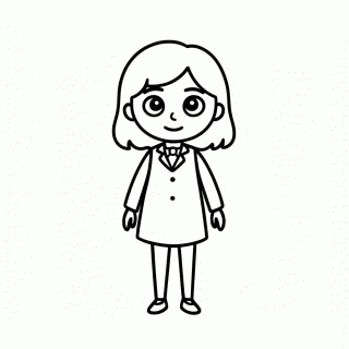 Becky Amiga Anya para colorir