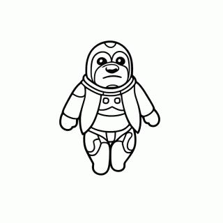 Chewbacca Amigo Peludo para colorir