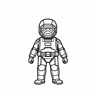Kylo Ren Sabre Vermelho para colorir