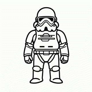 Stormtrooper Soldado Imperio para colorir