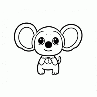 Stitch Orelhas Grandes para colorir