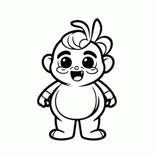 Demobaby Bebe Monstro para colorir