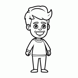 Lucas Sinclair Stinson — Stranger Things para Colorir