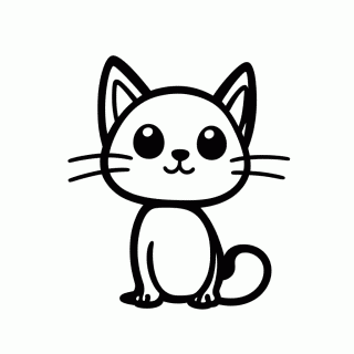 Jiji Gato Preto Falante — Studio Ghibli para Colorir