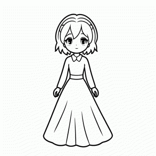Mononoke Princesa Floresta para colorir