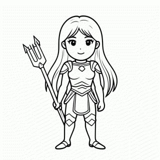 Aquaman para colorir