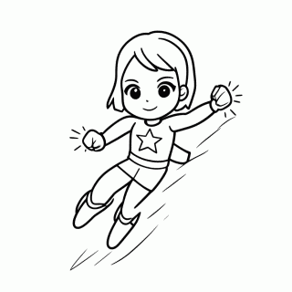 Capita Marvel para colorir