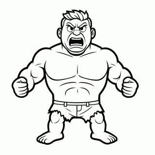 Hulk para colorir