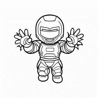 Iron Man para colorir