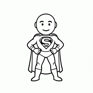 Superman para colorir