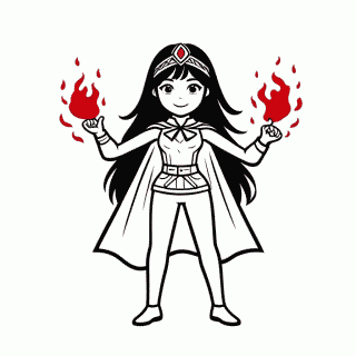 Wanda para colorir