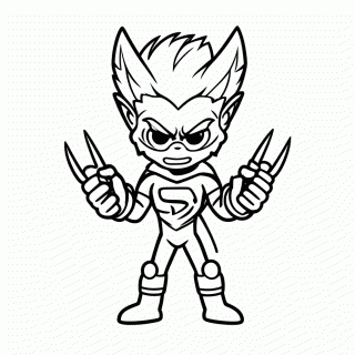 Wolverine para colorir