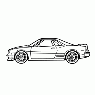 Corvette para colorir