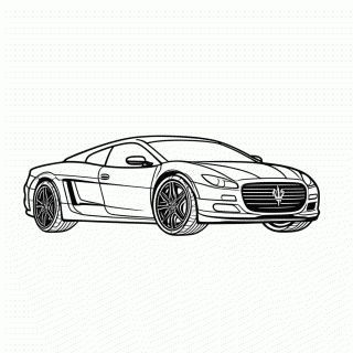 Maserati para colorir