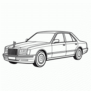 Rolls Royce para colorir