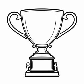 Taça da Eurocopa para colorir