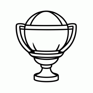 Taça do Mundial de Clubes para colorir