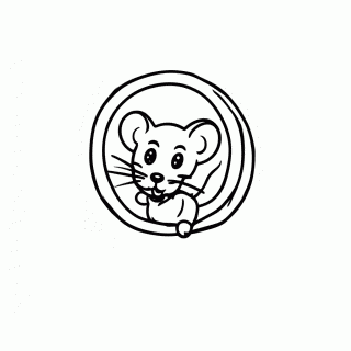 Jerry no Buraco da Parede para colorir