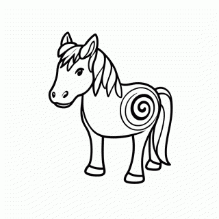 Bullseye Cavalo Woody — Toy Story para Colorir