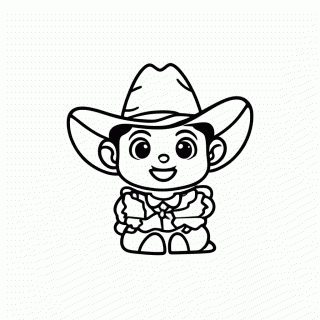 Woody Xerife Chapeu Cowboy — Toy Story para Colorir