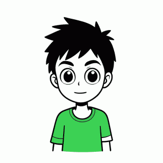 Cebolinha Jovem para colorir