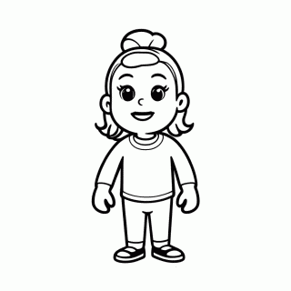 Chico Bento Com Rosinha — Turma da Monica para Colorir
