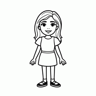 Denise Magali Amiga — Turma da Monica para Colorir