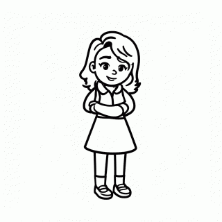 Rosinha Namorada Chico para colorir