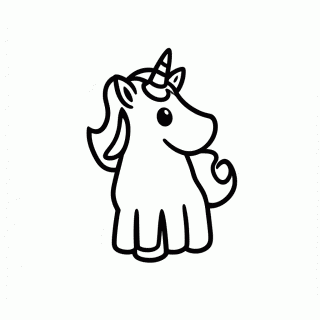 Unicornio Classico — Unicórnios para Colorir