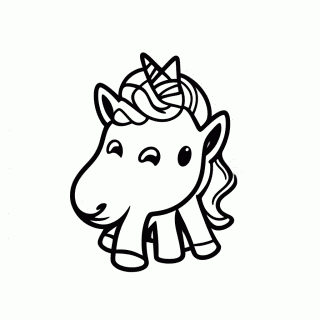 Unicornio Fada para colorir